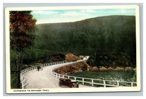 Vintage 1920's Postcard Antique Auto Berkshire Hills Mohawk Trail Massachusetts