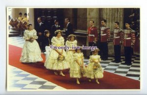 r2516 - The Five Bridesmaids and Pageboy start the Wedding Ceremony - postcard