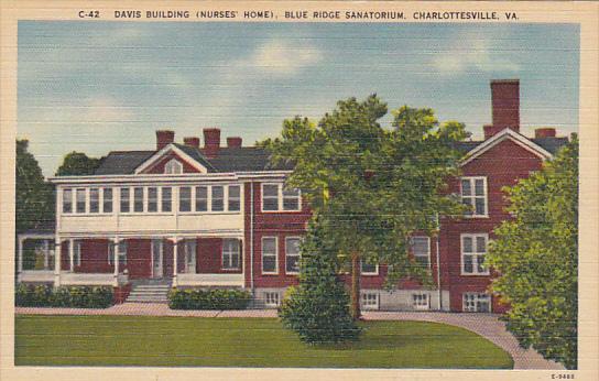 Davis Building Nurse's Home Blue Ridge Sanitorium Charlottesville Virginia