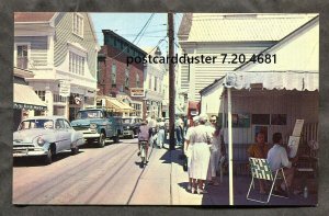 h2827 - PROVINCETOWN Mass 1970s Commercial Street. Cars, Shops