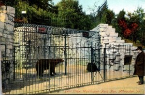 Wisconsin Milwaukee Washington Park Zoo Bear Cage