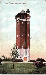 Postcard TOWER SCENE Lawrence Massachusetts MA AI6229