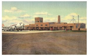 Administration Building Municipal Airport Albuquerque ABQ NM Postcard