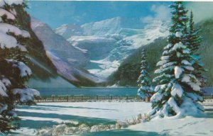 Snowy Winter Blanket on Lake Louise - Banff National Park AB, Alberta, Canada