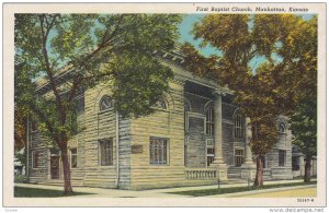 First Baptist Church, MANHATTAN, Kansas, 1930-1940s