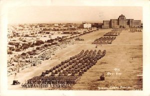Monroe Louisiana Military Parade Real Photo Vintage Postcard AA670
