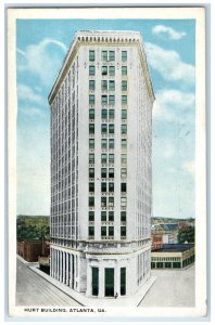 c1920 Hurt Building Exterior Atlanta Georgia Vintage Antique Unposted Postcard