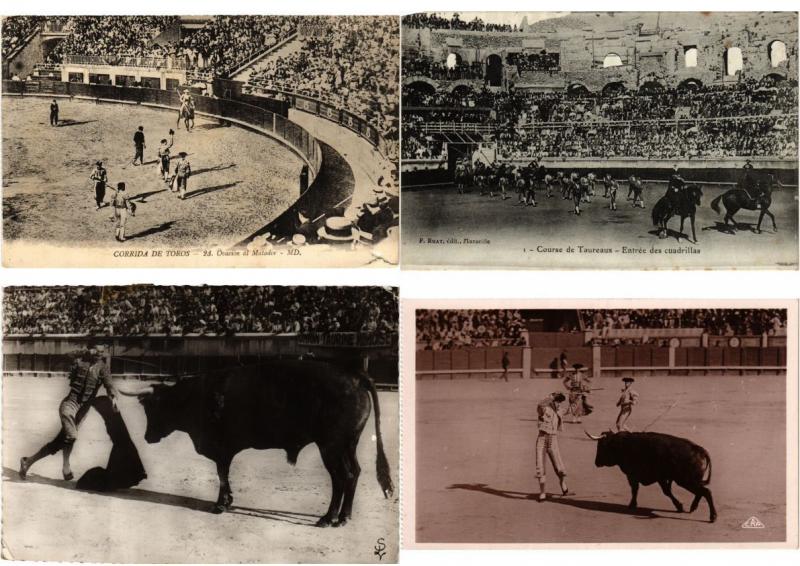 BULLFIGHTING COURSES DE TAUREAUX 32 CPA