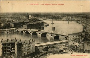 CPA TOULOUSE Vue générale sur la Garonne pont (982373)