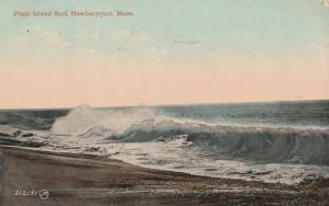 Atlantic Ocean Surf at Plum Island near Newburyport MA Massachusetts pm 1910 DB