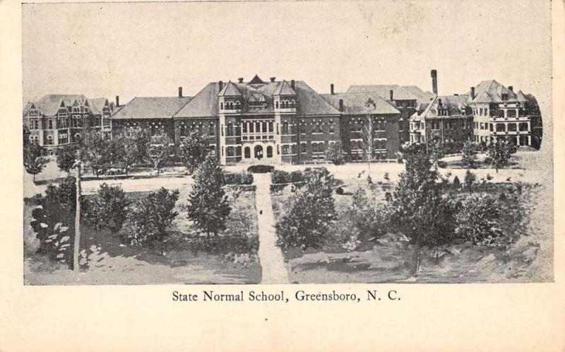 Greensboro North Carolina State Normal School Antique Postcard K80989