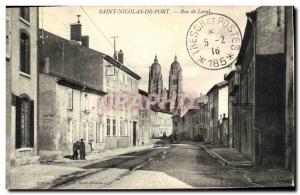 Old Postcard Saint Nicolas du Port Rue Laval