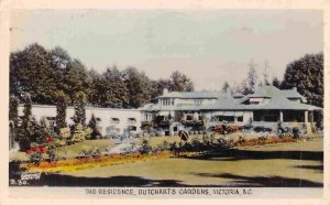 The Residence Butchart's Gardens Victoria BC Canada 1947 Real Photo postcard
