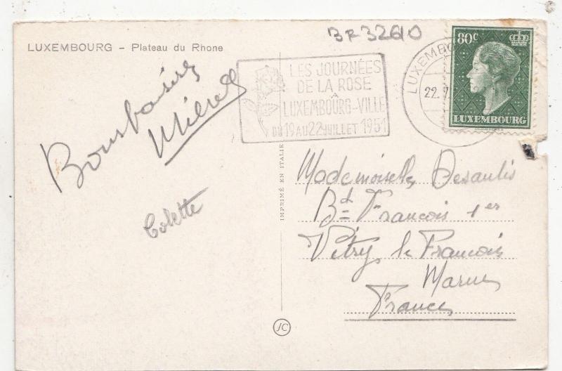 BF32610 luxembourg plateau du rhone   front/back image