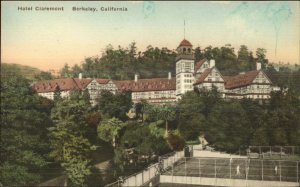 Berkeley CA Hotel Claremont Tennis Courts c1920 Hand Colored Postcard