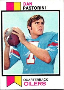 1973 Topps Football Card Dan Pastorini Houston Oilers sk2553