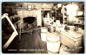 c1930s New Salem, IL RPPC Interior Berry-Lincoln Store Real Photo Primitives A30