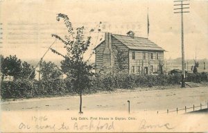 Ohio Dayton Log Cabin First House American News #200 1906 Postcard 22-5901