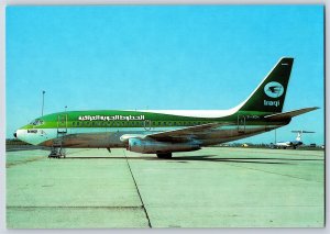 Airplane Postcard Iraqi Airways Airlines Boeing 737-270C YI-AGH BT6