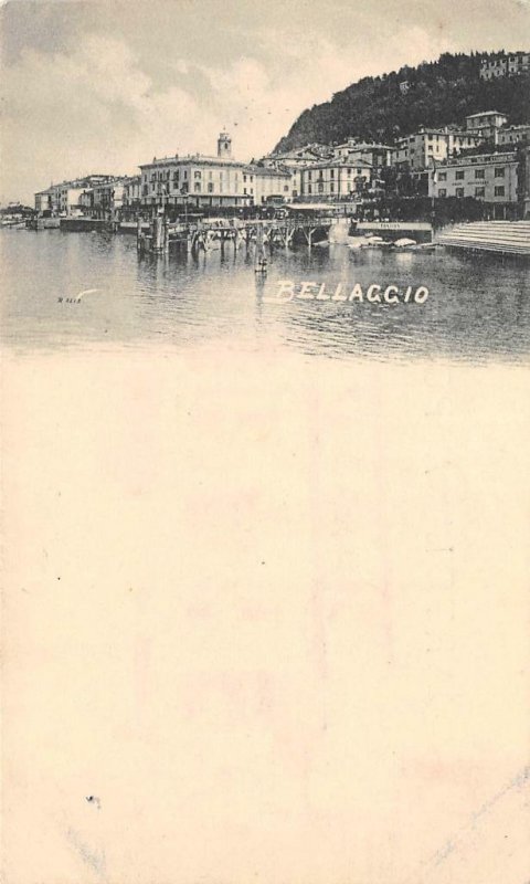 BELLAGIO Lake Como, Lombardy, Italy ca 1907 Vintage Postcard