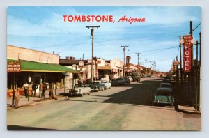 Main Drag Street View Tombstone Arizona AZ UNP Unused Chrome Postcard H17