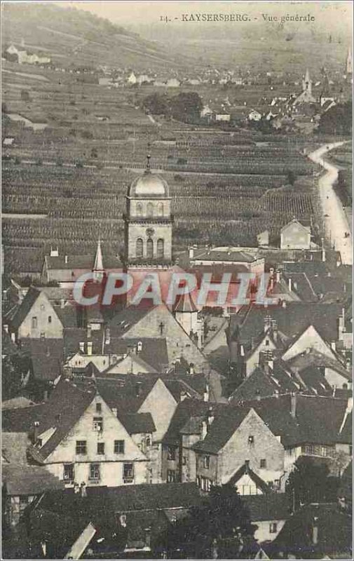 Old Postcard Kaysersberg 14 general view