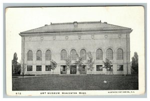 Vintage 1910's Photo Postcard Art Museum Building Worcester Massachusetts