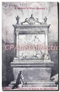 Postcard Old Assier Tomb Of Galiot De Genouillac