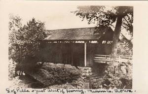 LP49   Harvey, Iowa, IA, Postcard,  Covered Bridge, Real 
