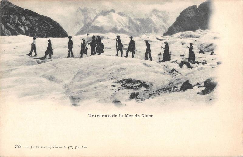 us342 traverse de la mer de glace france alpinisme climbing climbers