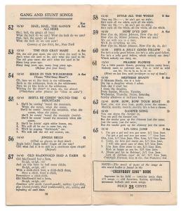 Allentown PA Waldon Music Shop Pioneer Community Song Sheet 