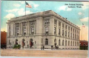 Postcard BUILDING SCENE Spokane Washington WA AK6702