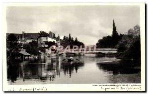 Old Postcard Montoire sur Loire The castle The bridge over the Loir