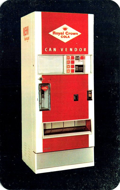 Hartford CT Royal Crown Cola Vending Machine Postcard