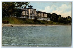 1914 Queen's Royal Hotel From Niagara River Niagara-On-The-Lake Canada Postcard