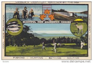 Canada's Unspoiled Province-By-The-Sea, Bathing, Hunting (Deer), Men Playing ...