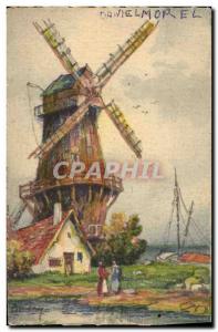 Postcard Old Windmill