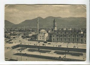 433284 Albania Tirana Scanderbeg square Vintage postcard