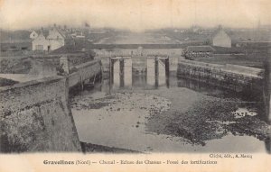 GRAVELINES NORD FRANCE~CHENAL-ECLUSE CHASSES~1900s PHOTO POSTCARD