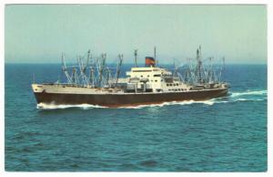 American President Lines Ship SS President Lincoln Postcard 1962