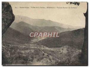 Old Postcard Haute Alsace Vallee De La Doiler Rimbach View Du Rocher Du Corbeau