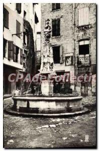 Postcard Old Forcalquier Fontaine Saint Michel An older of high Provence