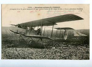 205487 FRANCE AVIATION Farman airplane Hauser #1713 old