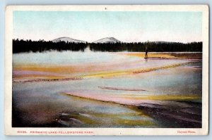 Yellowstone Park Wyoming WY Postcard View Of Prismatic Lake Haynes Photo c1910's