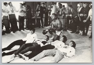 Entertainment~1964~Muhammed Ali Knocks Out The Beatles~Continental Postcard 