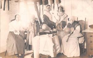 Sisters at work Real Photo Watervliet, New York NY USA Shaker 1911 