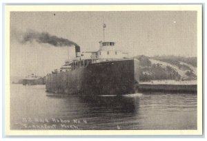 c1940s Steamship Ann Arbor No. 4 Frankfort Michigan MI Unposted Vintage Postcard
