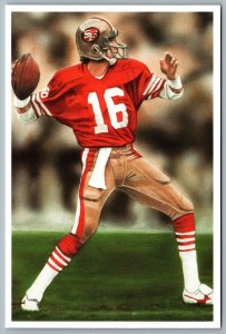 Postcard Joe Montana by Daniel Tearle Players Authentic Direct #299/20000 NFL