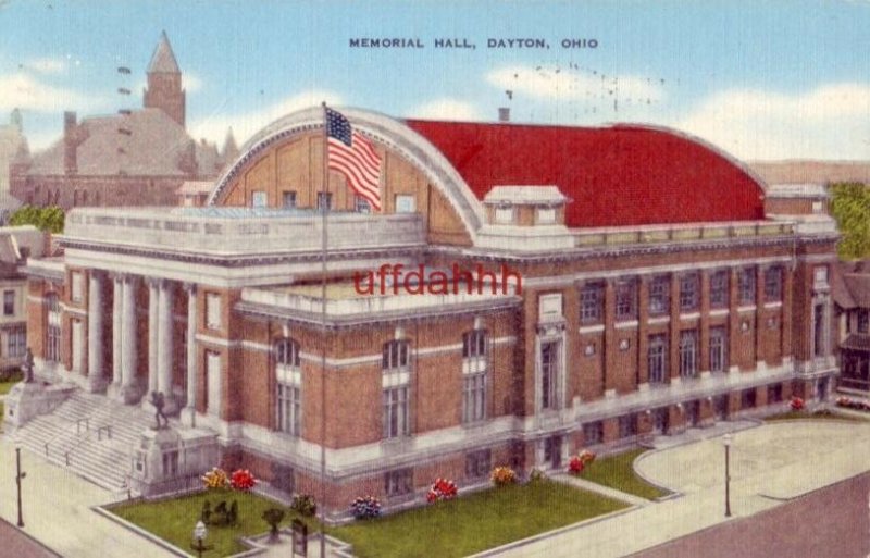 MEMORIAL HALL. DAYTON, OH 1946