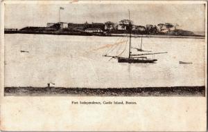 Fort Independence, Castle Island, Boston Massachusetts Pre-1908 Postcard M22
